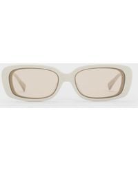 Charles & Keith - Aubrey Rectangular Sunglasses - Lyst
