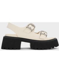 Charles & Keith - Nadine Slingback Platform Sandals - Lyst