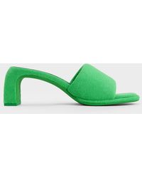 Charles & Keith - Loey Textured Curved-heel Mules - Lyst