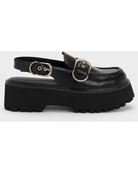 Charles & Keith - Eliot Platform Slingback Loafers - Lyst