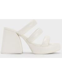 Charles & Keith - Tattie Puffy-strap Platform Mules - Lyst