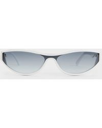 Charles & Keith - Recycled Acetate Angular Shield Sunglasses - Lyst