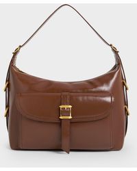 Charles & Keith - Bryna Belted Hobo Bag - Lyst