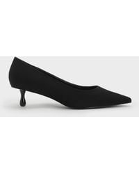 Charles & Keith - Ruthie Faux Suede Kitten Heels - Lyst