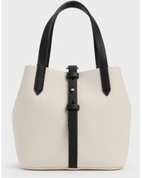 Charles & Keith - Mini Beryl Two-Tone Bucket Bag - Lyst
