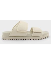 Charles & Keith - Nylon Double-Strap Flatform Sandals - Lyst