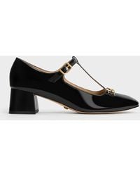 Charles & Keith - Gabine Leather T-bar Mary Jane Pumps - Lyst