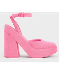 Charles & Keith - Loey Ankle-strap Platform Pumps - Lyst