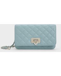 Charles & Keith - Cressida Quilted Push-lock Clutch - Lyst