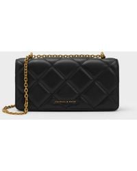 Charles & Keith - Paffuto Quilted Wallet On Chain - Lyst