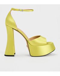 Charles & Keith - Michelle Recycled Polyester Platform Sandals - Lyst