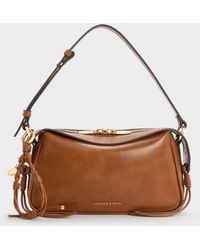 Charles & Keith - Mini Haylen Braided-Charm Shoulder Bag - Lyst