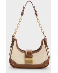Charles & Keith - Winslet Canvas Belted Hobo Bag - Lyst