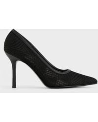 Charles & Keith - Mesh Woven Pointed-toe Pumps - Lyst