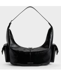 Charles & Keith - Large Bessie Side-Pocket Hobo Bag - Lyst