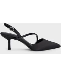 Charles & Keith - Briella Sequinned Slingback Pumps - Lyst