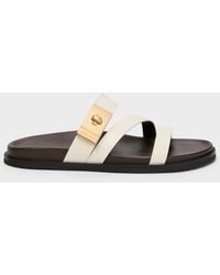 Charles & Keith - Aelin Metallic-Buckle Strappy Sandals - Lyst