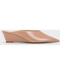Charles & Keith - Patent Pointed-toe Wedge Mules - Lyst
