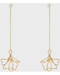Charles & Keith - Fernley Flower Chain Drop Earrings - Lyst