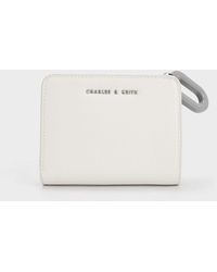 Charles & Keith - Oval Keychain Zip Wallet - Lyst