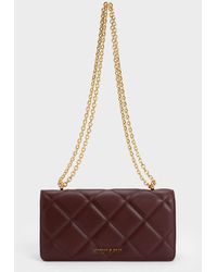 Charles & Keith - Paffuto Chain Handle Quilted Long Wallet - Lyst