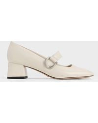 Charles & Keith - Gabine Leather Mary Jane Pumps - Lyst