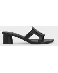 Charles & Keith - Easley Cut-out Heeled Sandals - Lyst