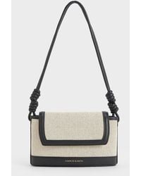 Charles & Keith - Sabine Canvas Knotted-strap Bag - Lyst