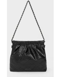 Charles & Keith - Duo Chain Handle Shoulder Bag - Lyst