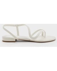 Charles & Keith - Arden Wavy Toe-Ring Sandals - Lyst