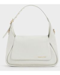 Charles & Keith - Buzz Front Flap Hobo Bag - Lyst