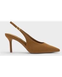 Charles & Keith - Emelia Faux Suede Slingback Pumps - Lyst