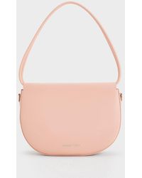 Charles & Keith - Elora Curved Top Handle Bag - Lyst