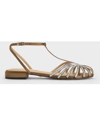 Charles & Keith - Jaylene Gem Caged Sandals - Lyst