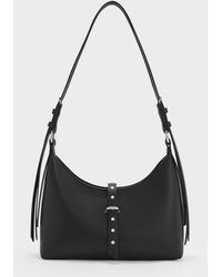 Charles & Keith - Lark Studded Belted Shoulder Bag - Lyst