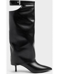 Charles & Keith - Cut-Out Stiletto Knee-High Boots - Lyst