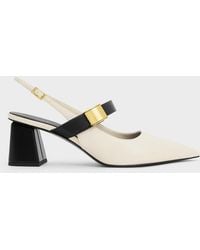 Charles & Keith - Yvette Mary Jane Slingback Pumps - Lyst