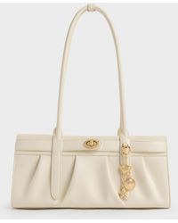 Charles & Keith - Isolde Belted Ruched Shoulder Bag - Lyst