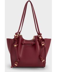 Charles & Keith - Cube Trapeze Tote Bag - Lyst
