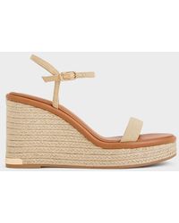 Charles & Keith - Woven Espadrille Wedges - Lyst