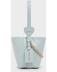 Charles & Keith - Duo Quilted Chain Bucket Bag - Lyst