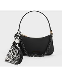 Charles & Keith - Alcott Scarf Chain-link Bag - Lyst