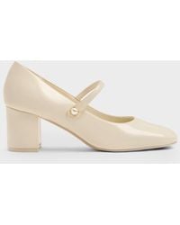 Charles & Keith - Marie Pearl Mary Jane Pumps - Lyst