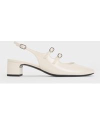 Charles & Keith - Clementine Double-strap Slingback Mary Jane Pumps - Lyst
