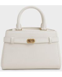 Charles & Keith - Aubrielle Metallic-accent Belted Bag - Lyst
