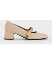 Charles & Keith - Lando Two-Tone Mary Jane Pumps - Lyst