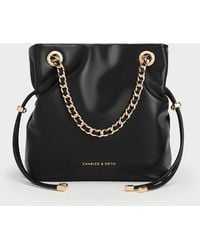 Charles & Keith - Sac Bandoulière À Double Poignée Et Lanière Tressée Arya - Lyst