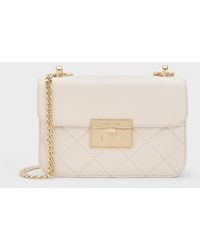 Charles & Keith - Alva Quilted Chain-Handle Bag - Lyst