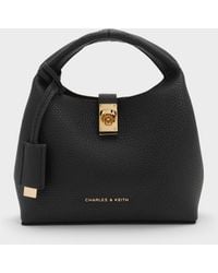 Charles & Keith - Mini Chance Turn-Lock Bucket Bag - Lyst