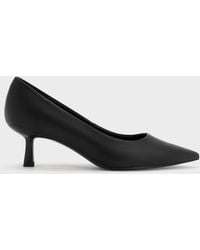 Charles & Keith - Emmy Pointed Kitten Heel Pumps - Lyst